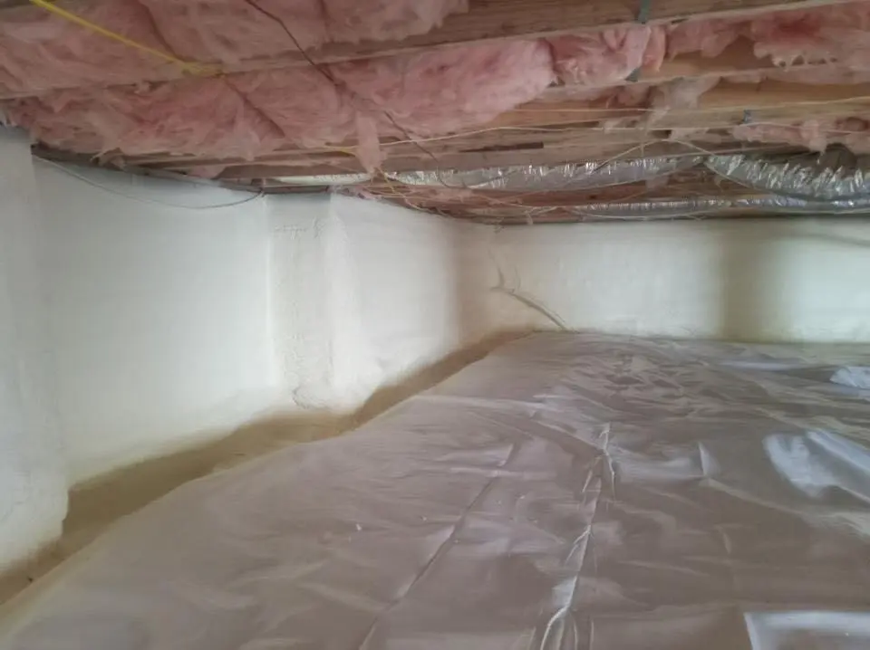 Crawl space encapsulation with closed-cell spray foam for Roof Maintenance in Bemidji